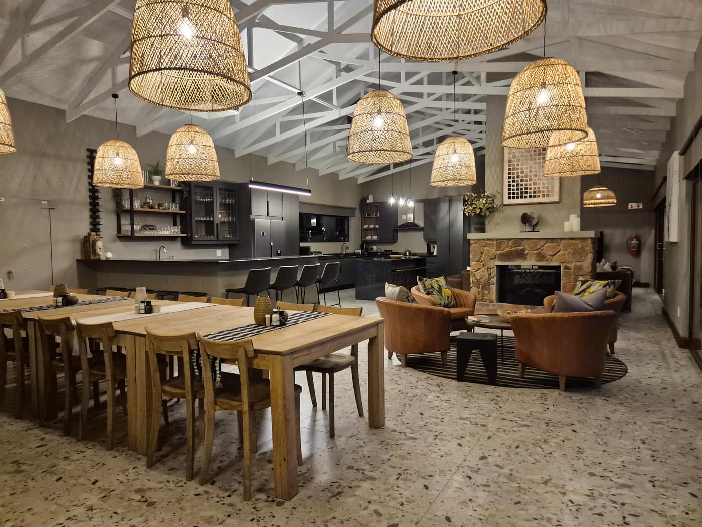 Reflections Camp boma evening